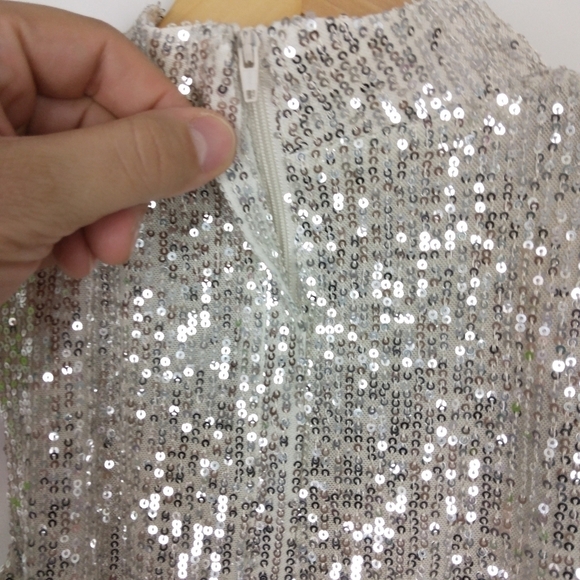 NWT 7 for all Mankind Sequin Bodysuit Size XS - Picture 4 of 7